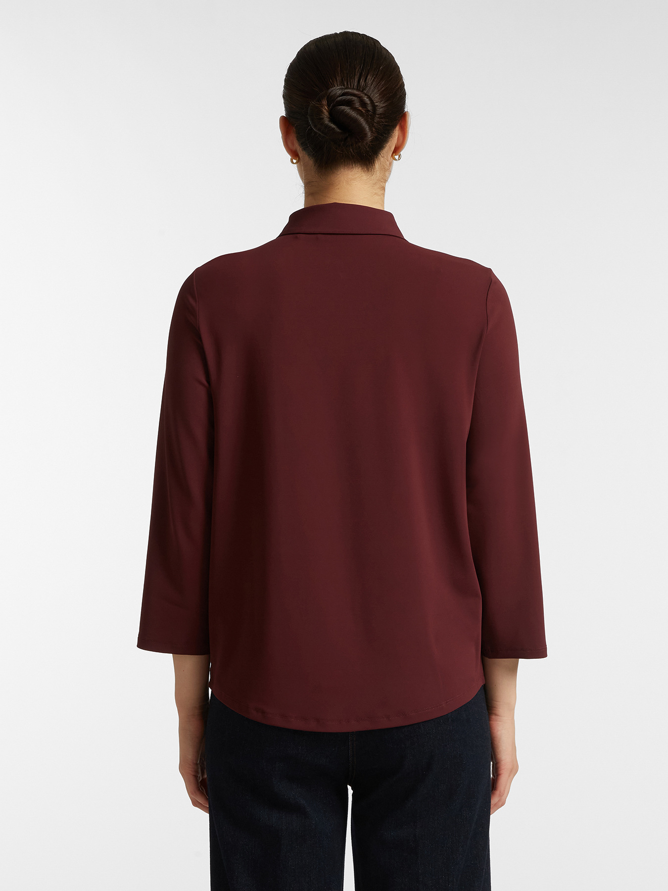 T-shirt with teardrop opening on the front image number 1