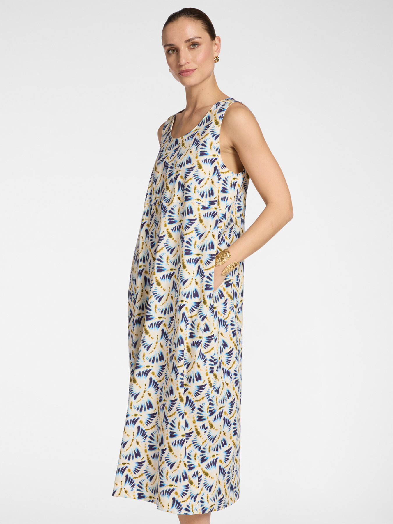 Printed long dress image number 2