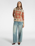 Ethnic patterned sweater image number 2