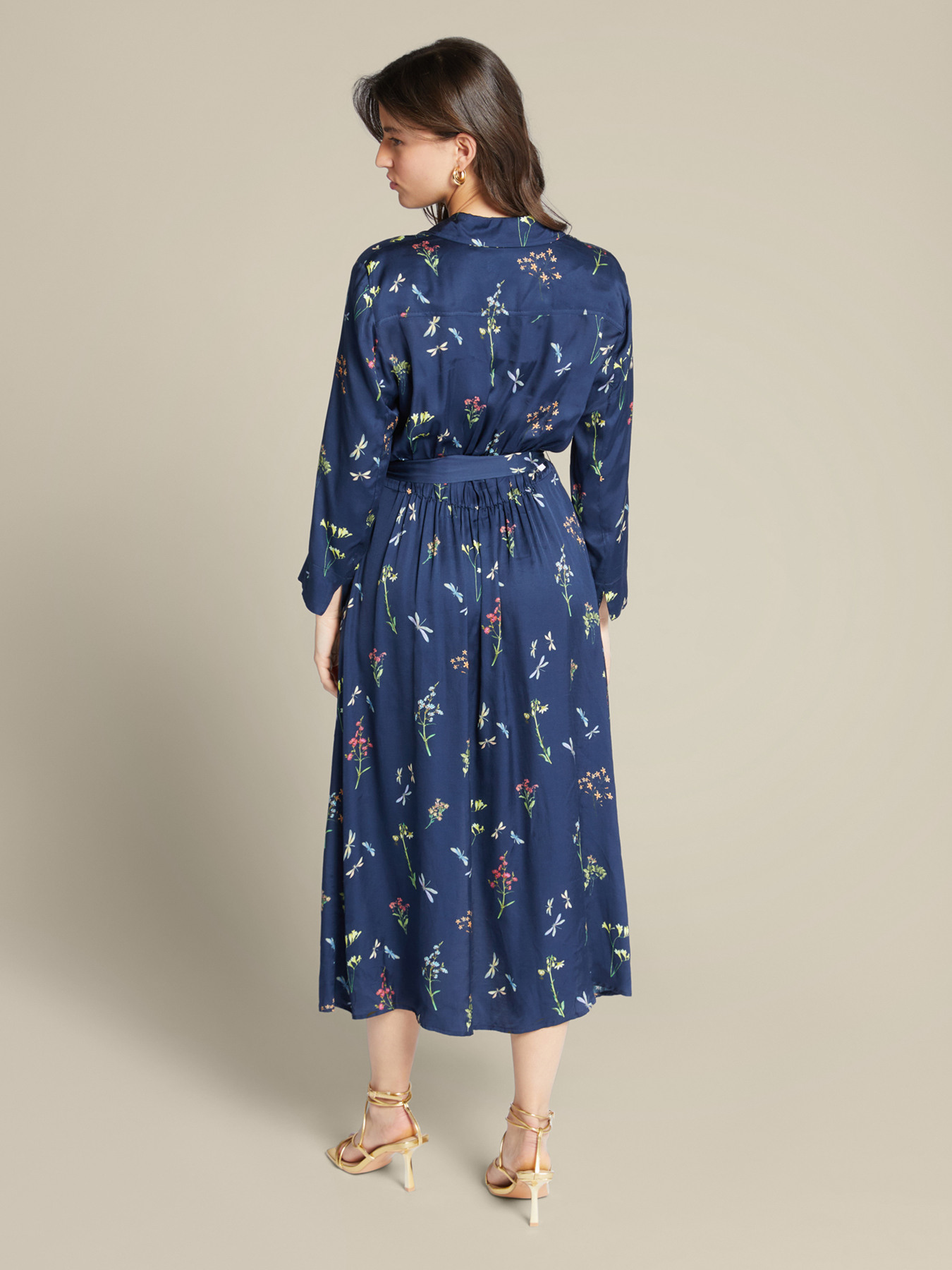 Chemisier stampa erbario in viscosa ECOVERO&trade; image number 1