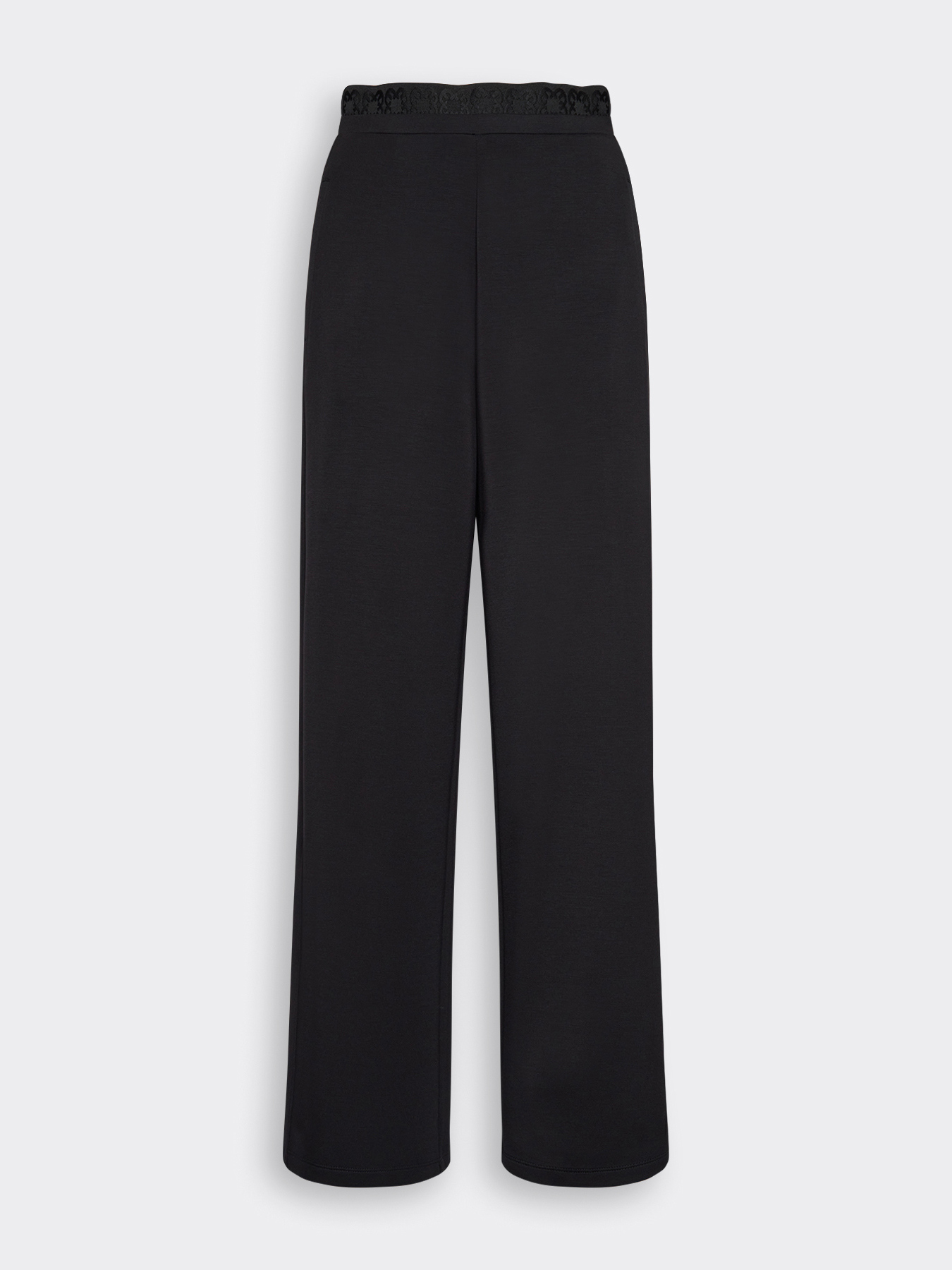 Pantalon palazzo en scuba image number 4