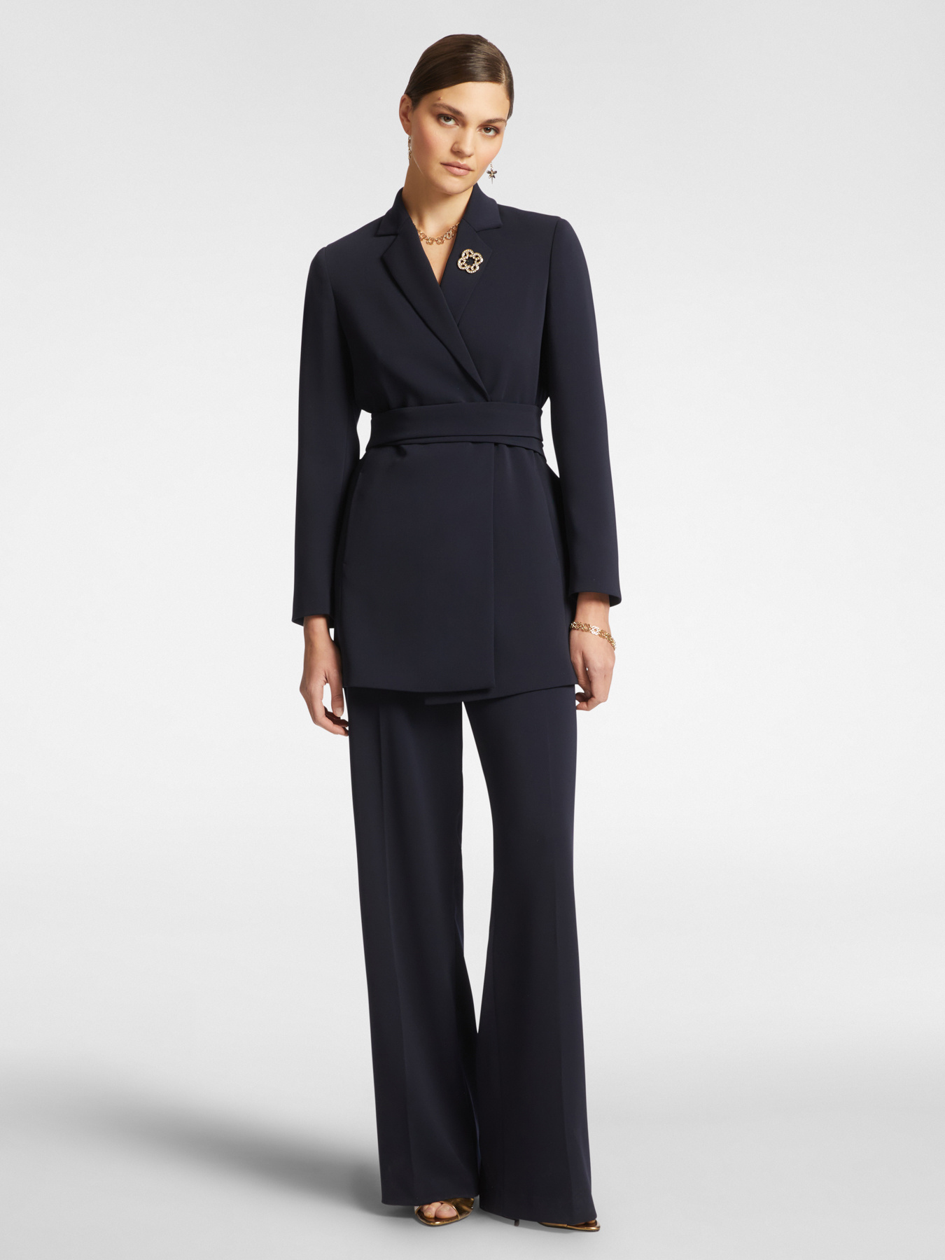 Long jacket with sash image number 2