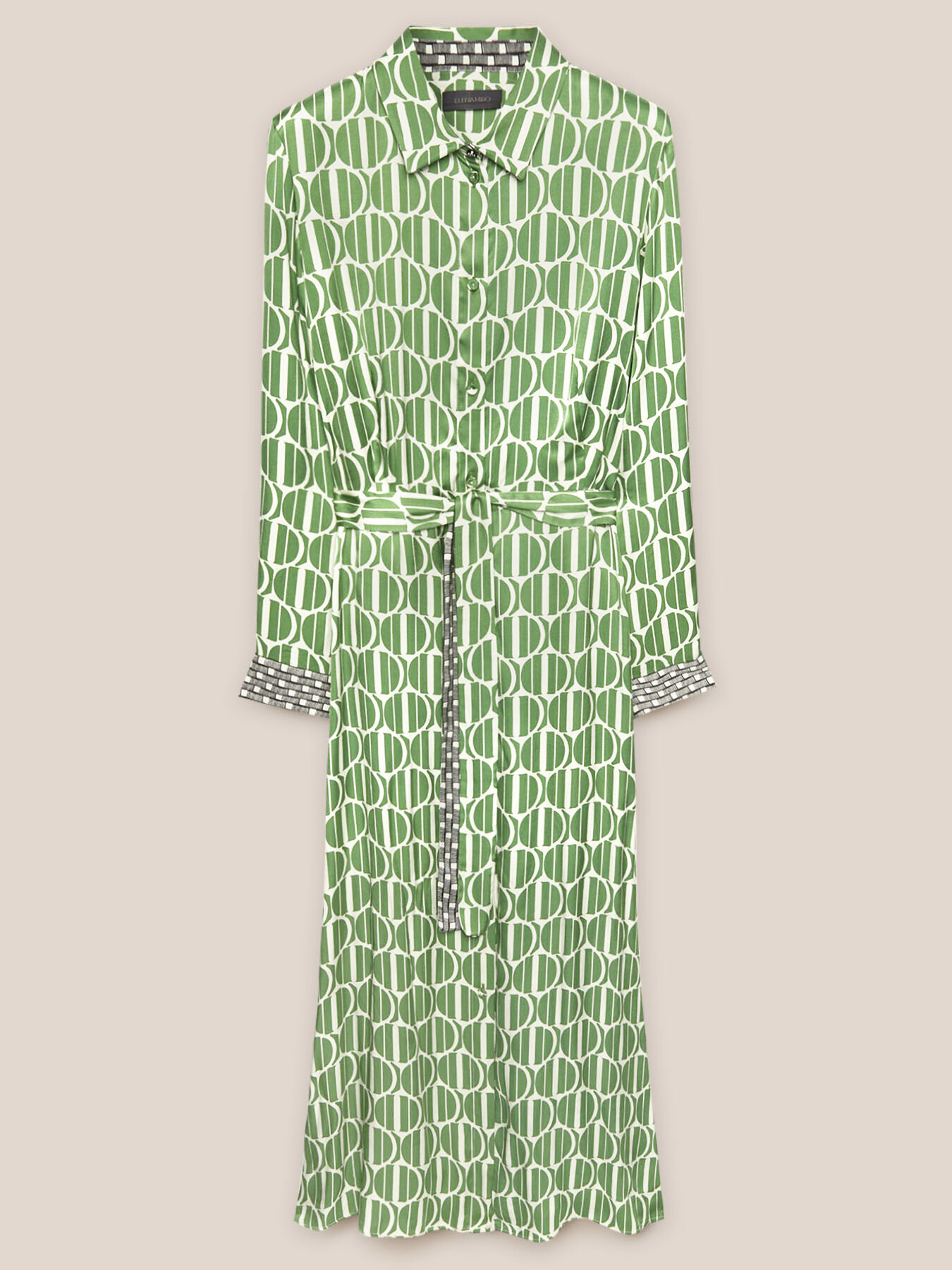 Robe Chemisier en satin imprim&eacute; image number 4