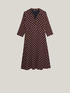 Dress with geometric print image number 4