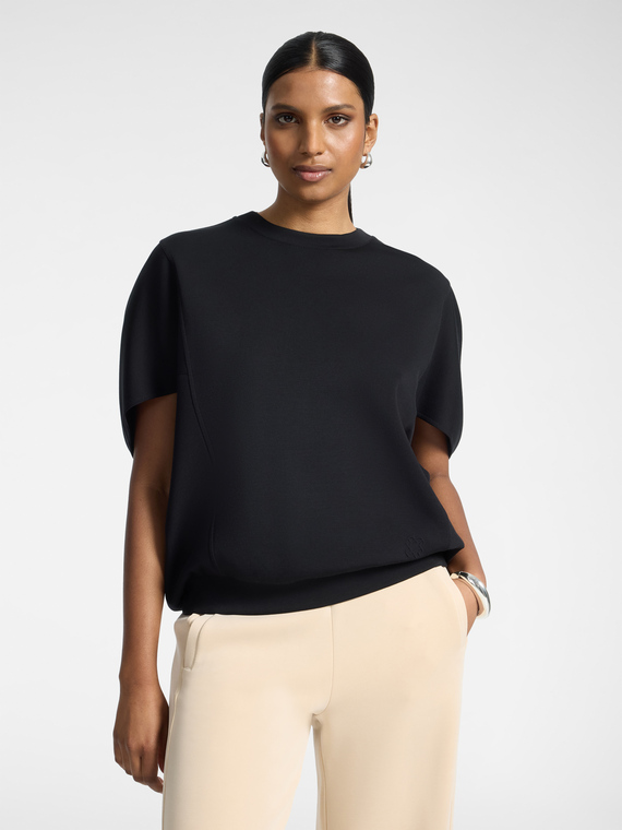 Sweat-shirt en scuba l&eacute;ger m&eacute;lang&eacute; modal
