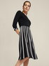 ECOVERO&trade; viscose pleated tricot dress image number 2