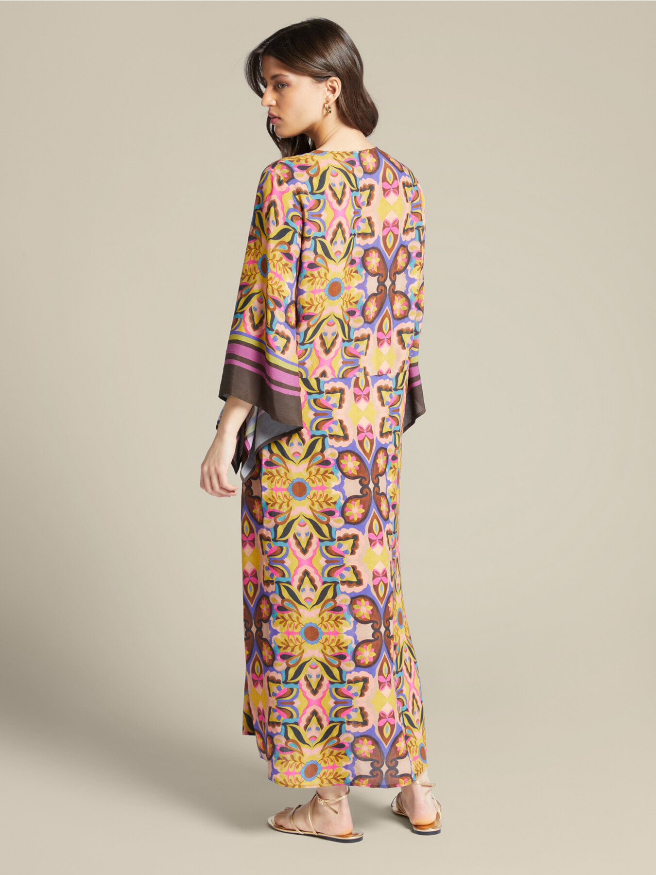 Robe longue cache-maillot imprimée image number 2