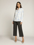 Cropped sateen trousers image number 0