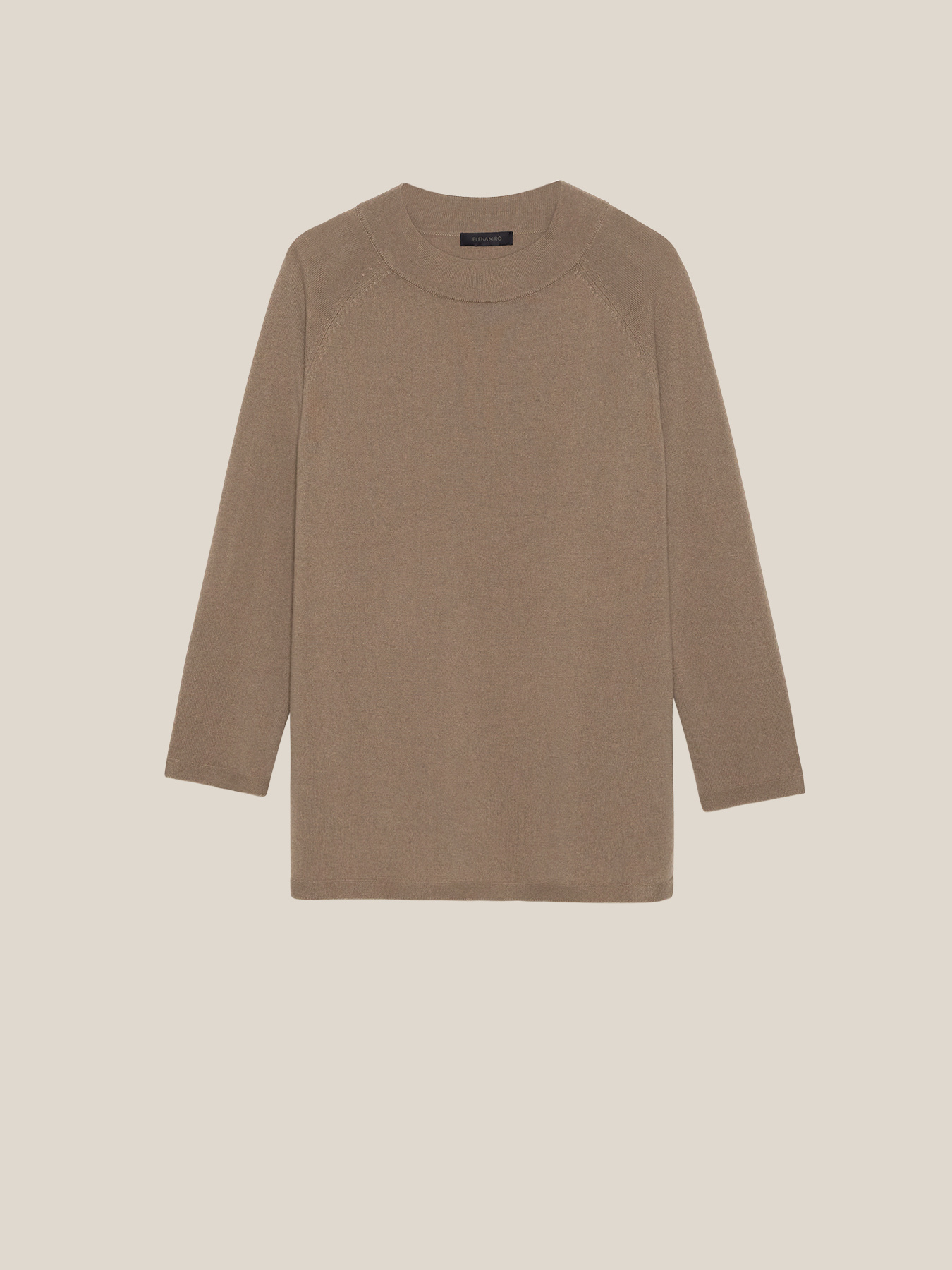 Jersey largo de lana image number 4