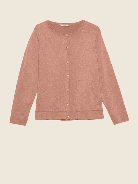 Elenamiro&nbsp;: Cardigan lurex Rose_1
