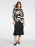 Printed viscose blend sweater image number 2
