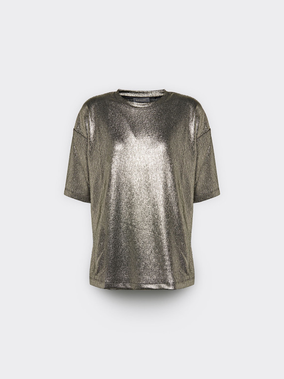 Laminiertes Jersey-T-Shirt