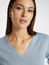 Pull col V en viscose LENZING™ ECOVERO™ image number 3