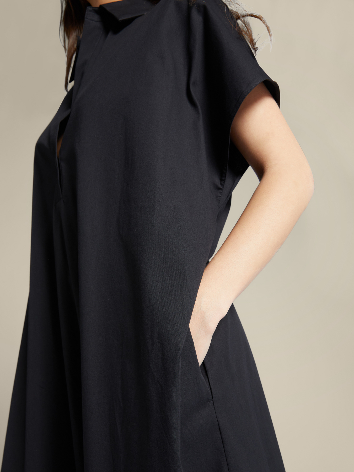 Abito lungo in cotone image number 4