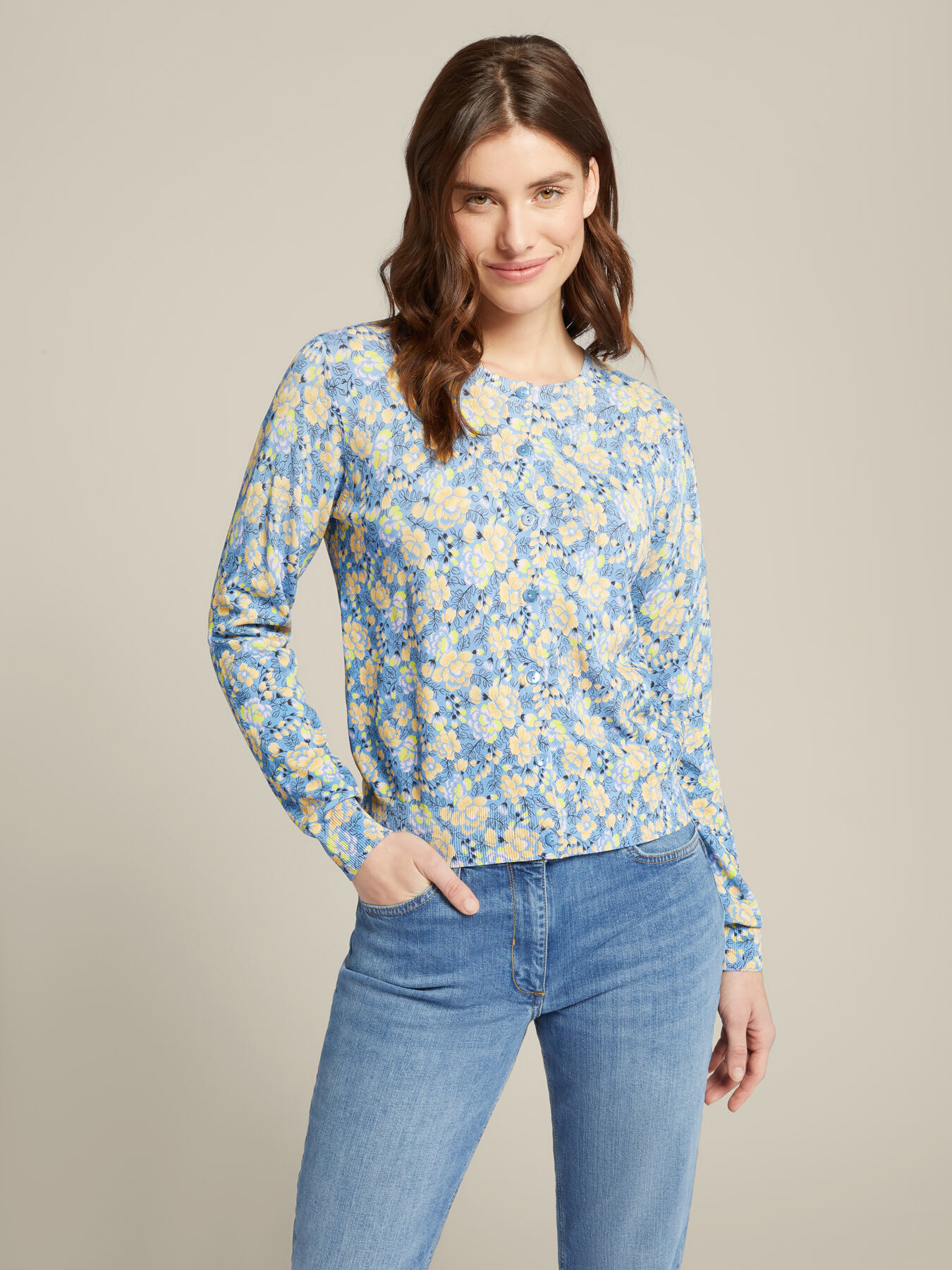 Printed cardigan image number 0