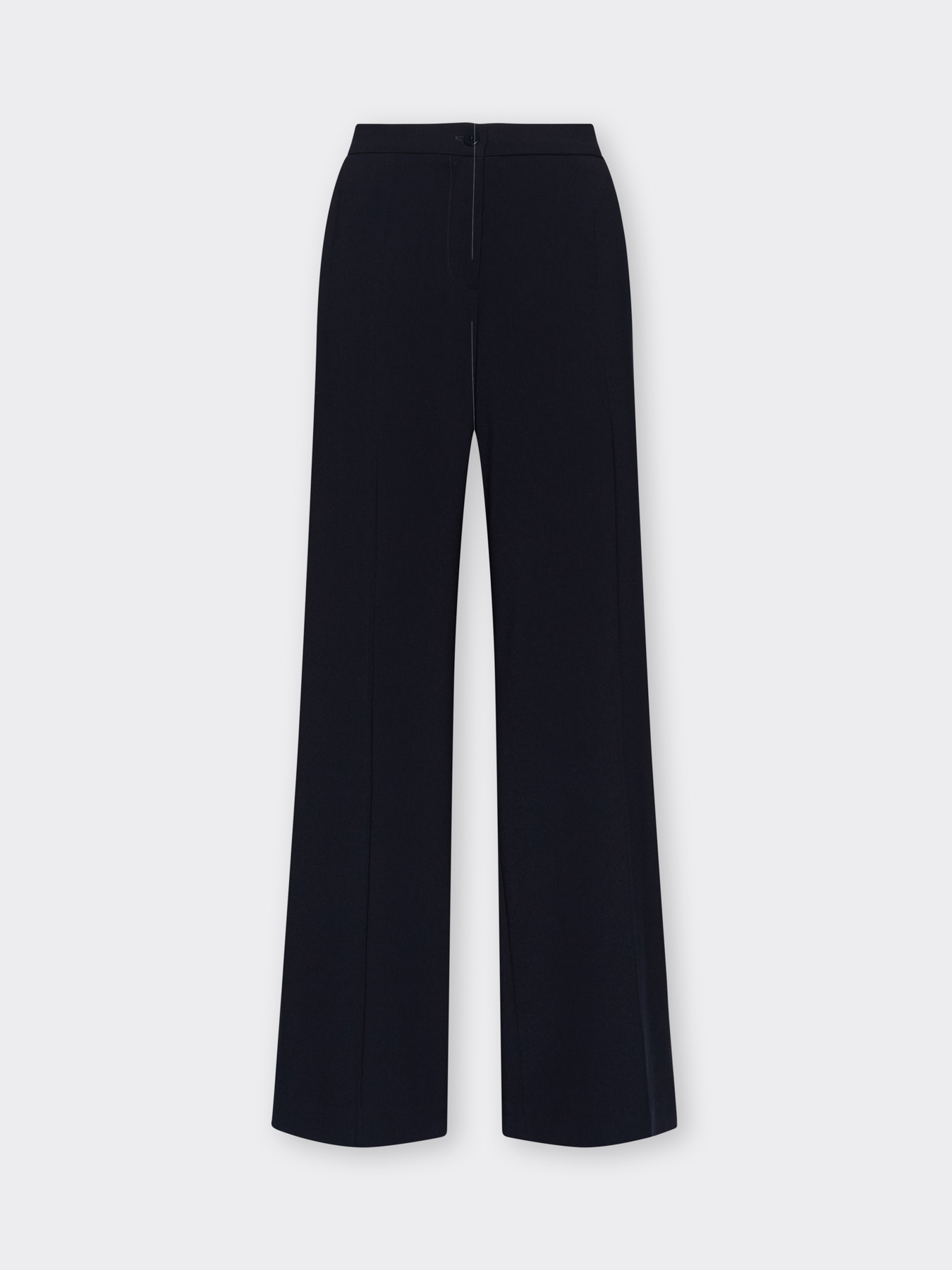 Palazzo pants in cotton blend cr&ecirc;pe image number 4