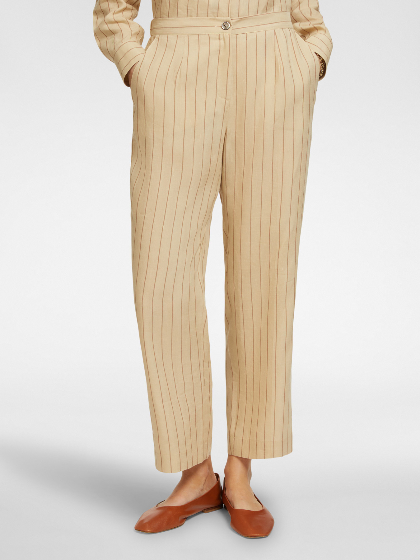 Pinstriped trousers image number 2