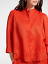 Linen shirt with embroidery image number 3