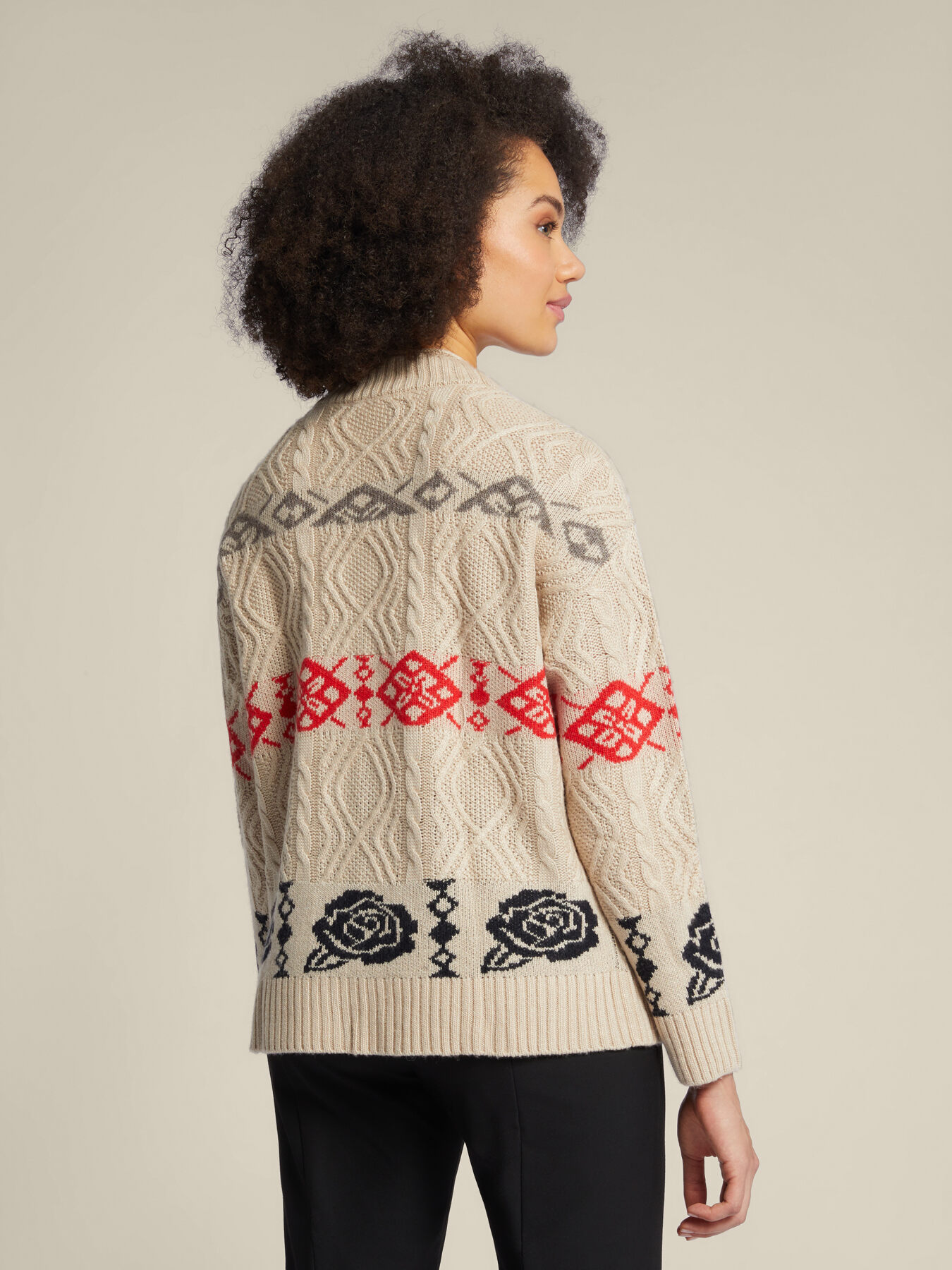 Jacquard cardigan image number 2