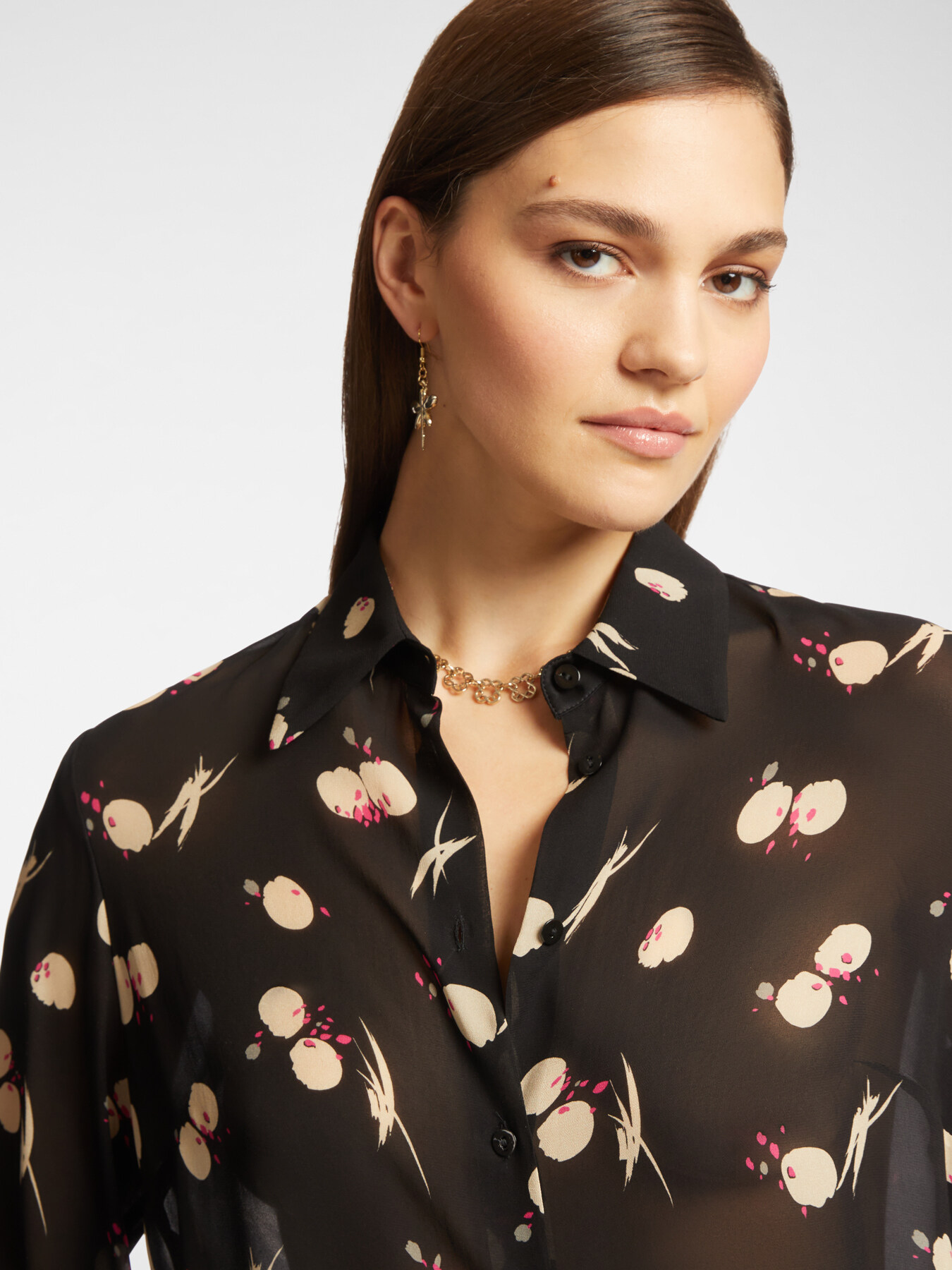 Chemise imprim&eacute;e en georgette image number 3