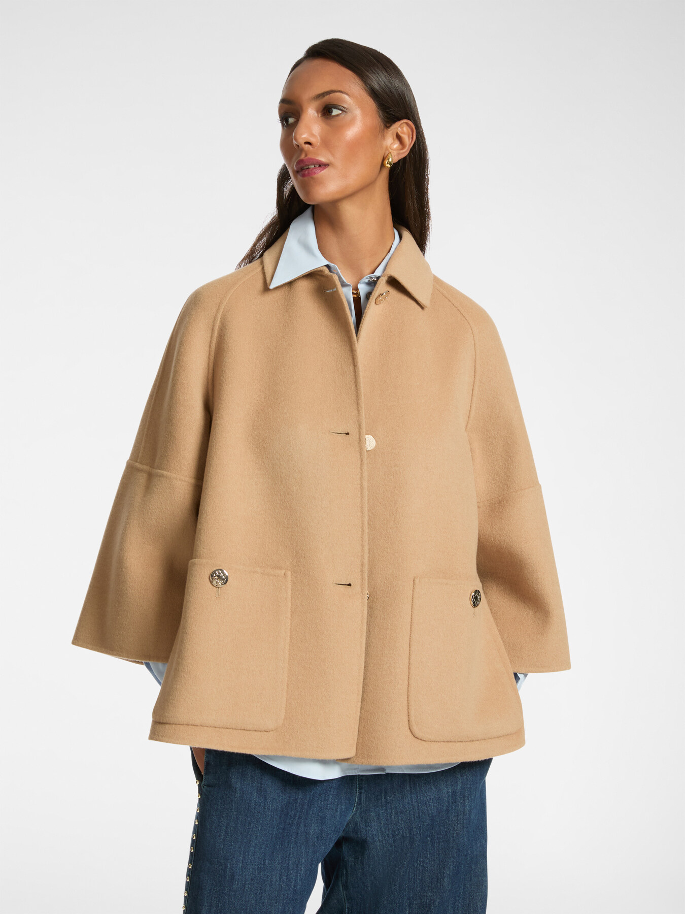Double-fabric coat