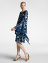 Robe &eacute;l&eacute;gante imprim&eacute;e avec cape image number 0