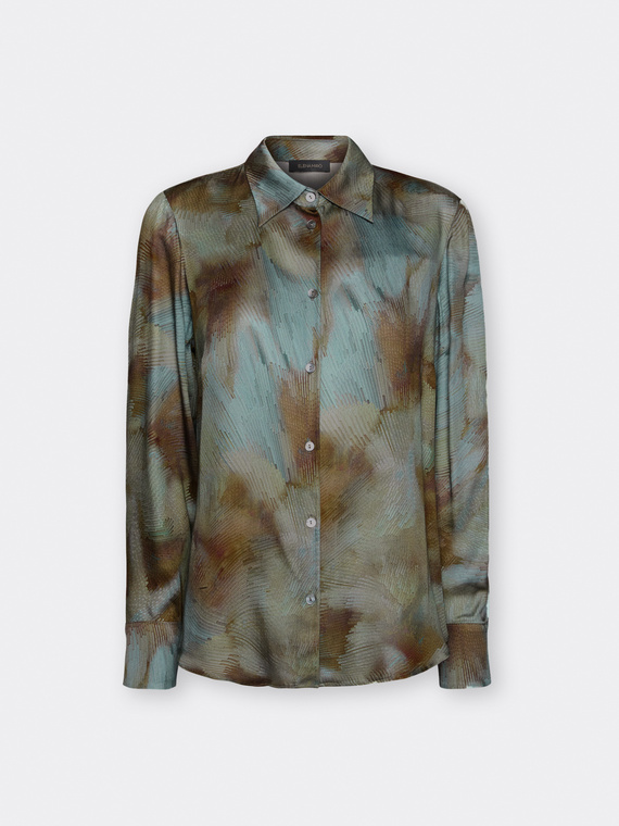 Printed viscose shirt