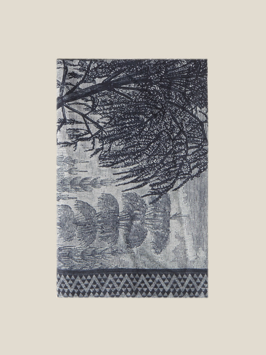 Elenamiro: Sciarpa stampata Grigio_1