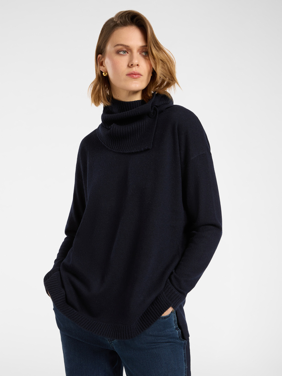 Pull &agrave; col amovible