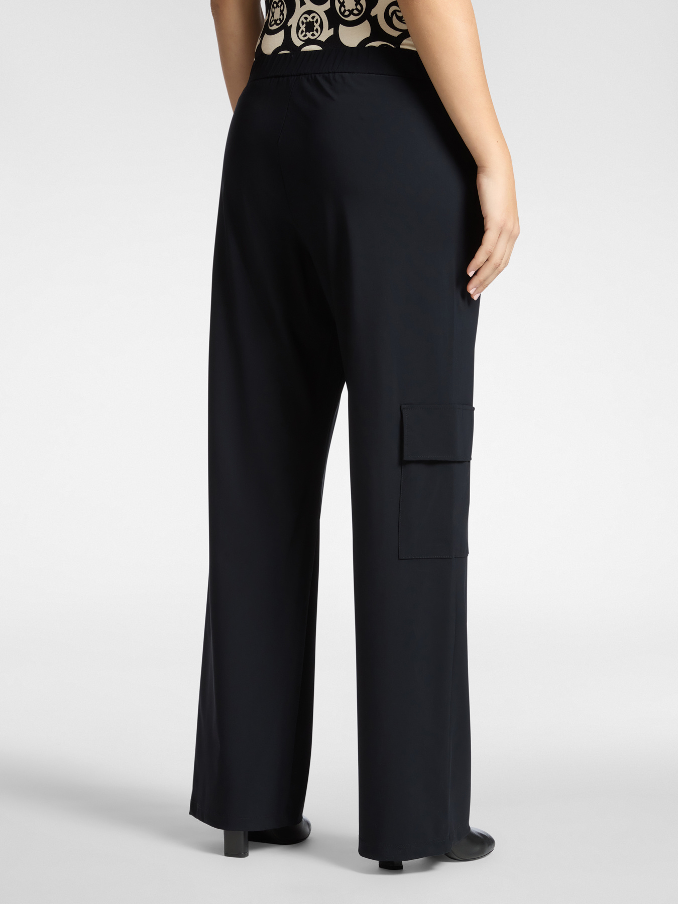 Pantaloni cargo in jersey image number 1