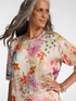 Blusa estampada en sarga de viscosa image number 3