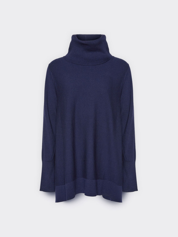 Viscose turtleneck sweater