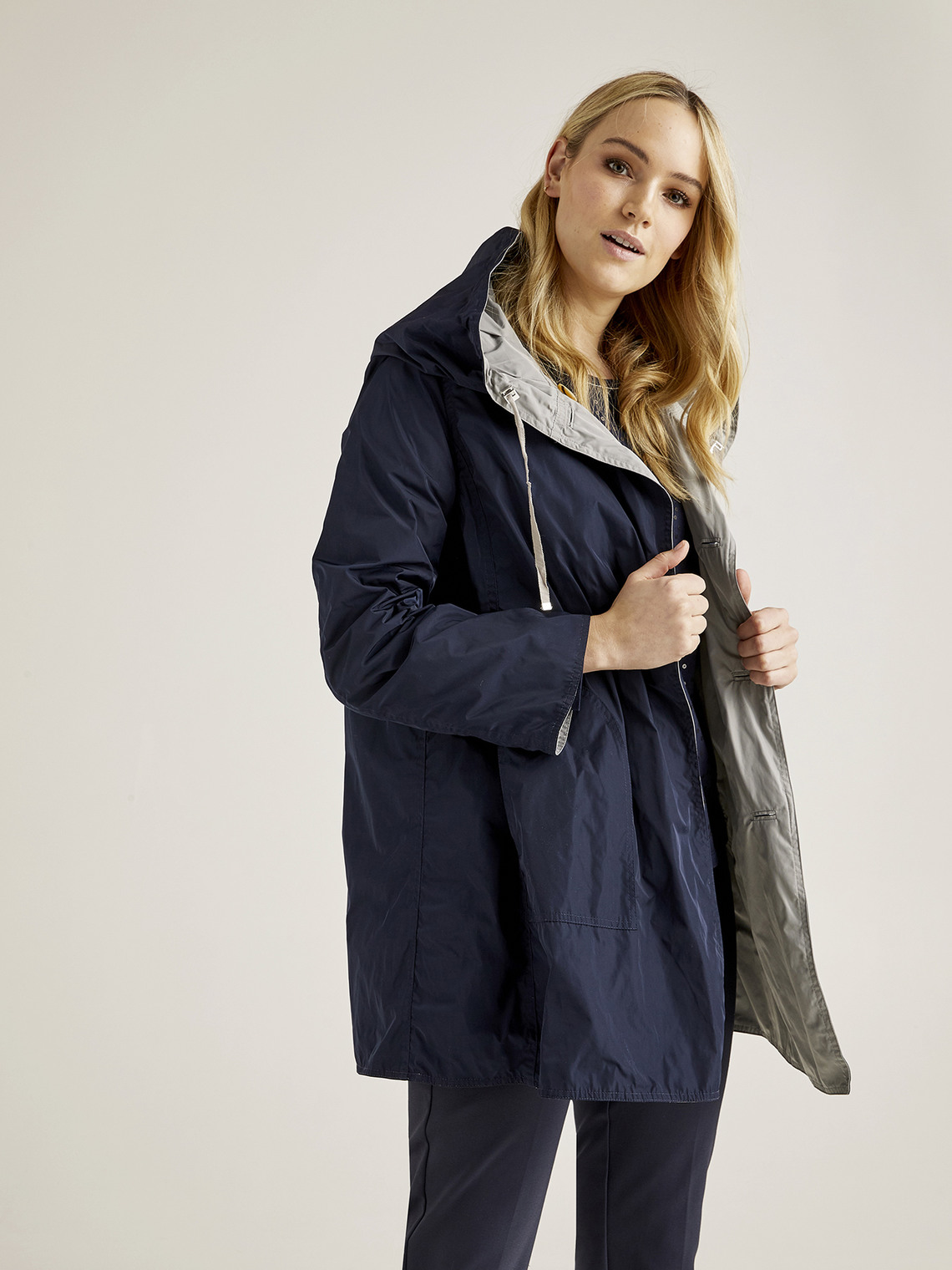 Elenamiro: Long reversible jacket_7