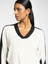 Viscose blend colour block jumper image number 3