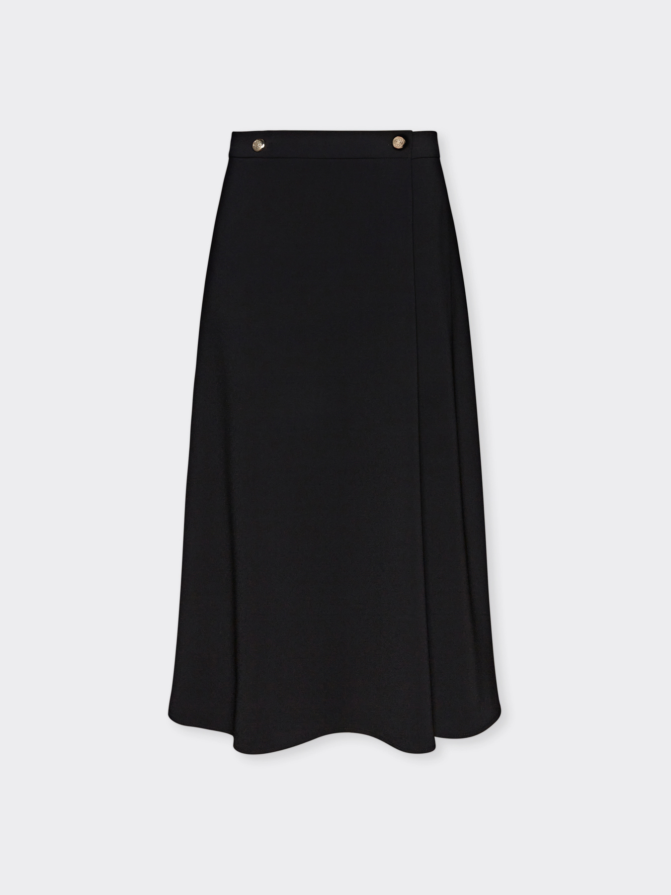 Flared wrap skirt image number 4