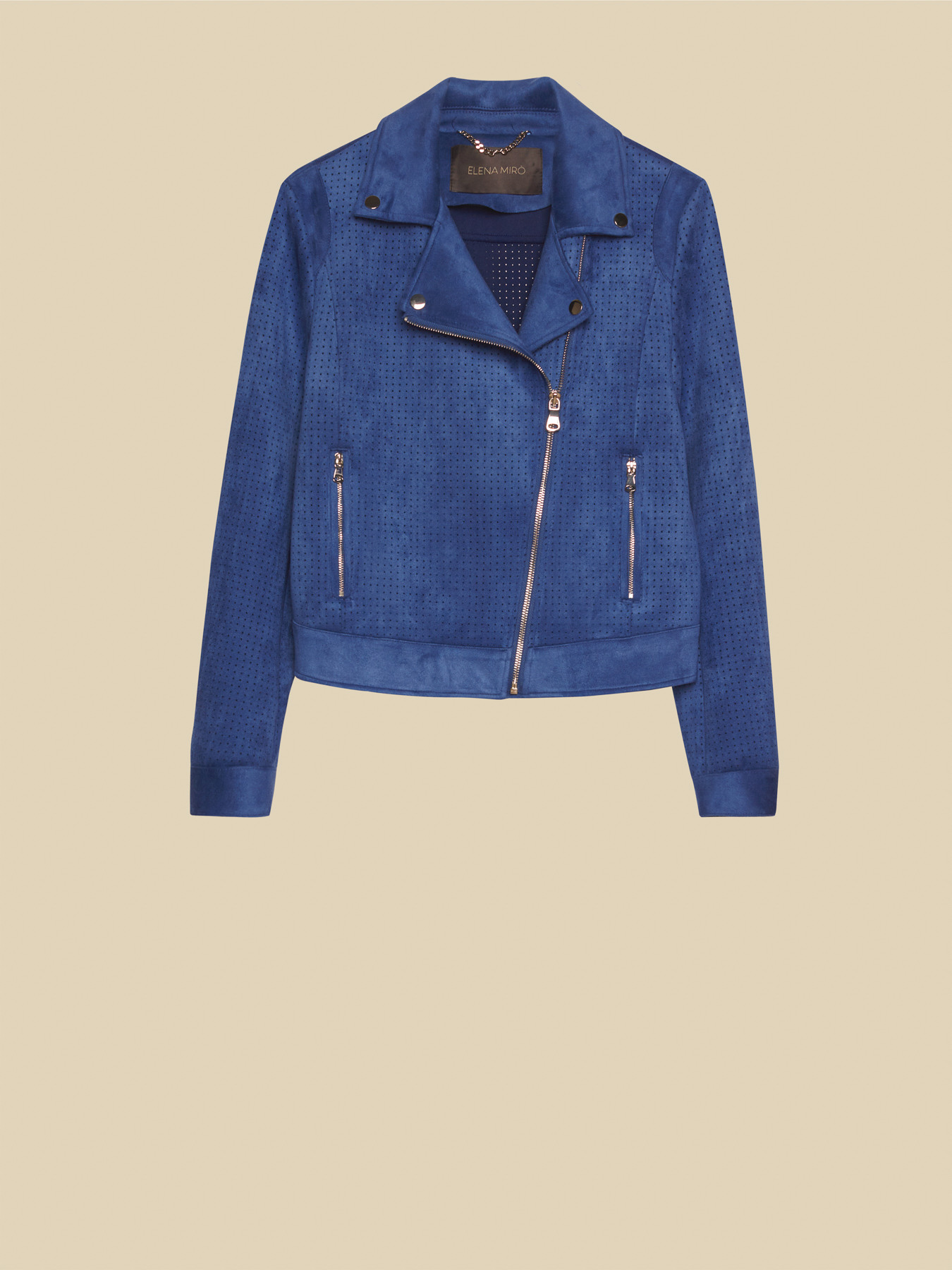 Giubbotto in similsuede traforata image number 4