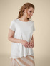 Jersey and georgette T-shirt. image number 0