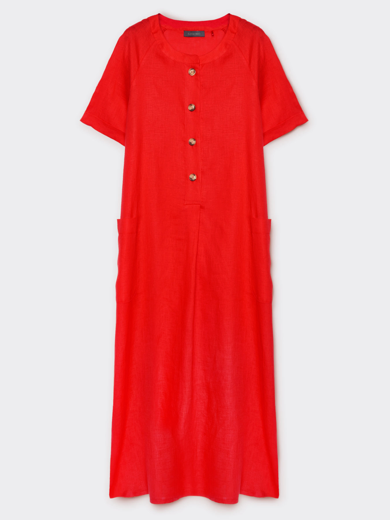 Abito in lino con scollo a barchetta image number 4