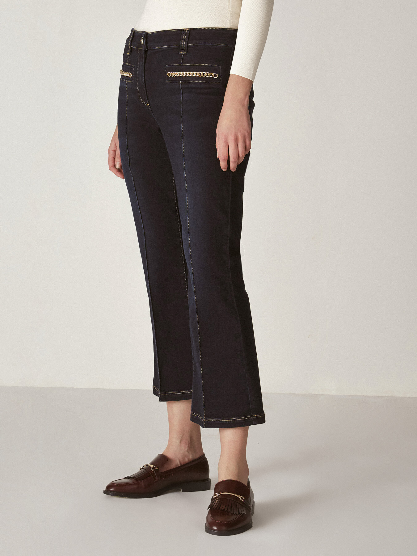KICK FLARE JEANS, DENIM 12.90 OZ image number 2