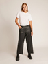 Pantaloni CROPPED IN SIMIL PELLE image number 1