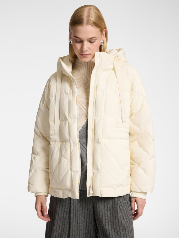 Lightweight quilted nylon down jacket