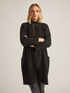 Long cardigan with back pattern image number 2