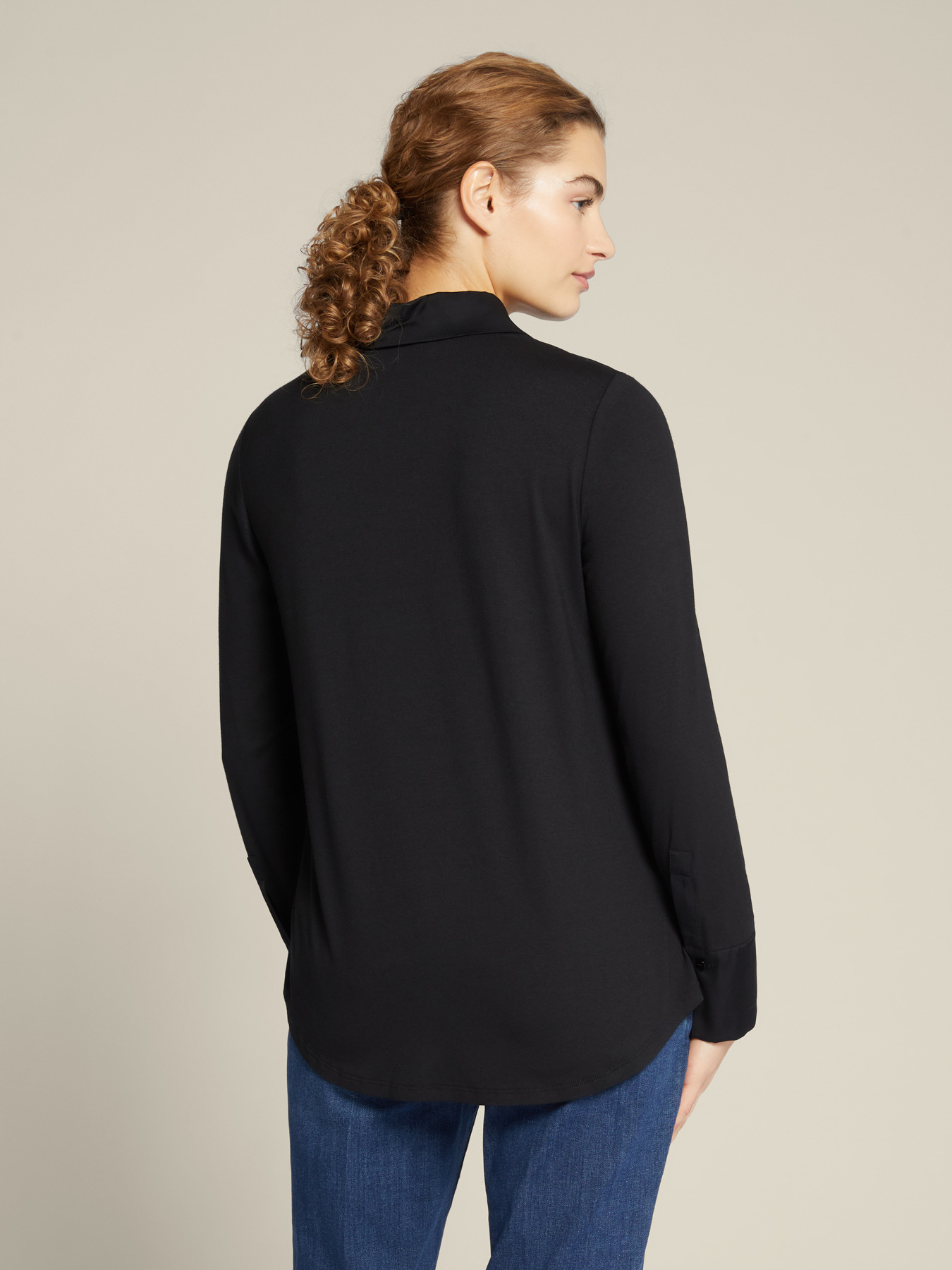 T-Shirt aus zwei Stoffen aus ECOVERO&trade; Viskose image number 1