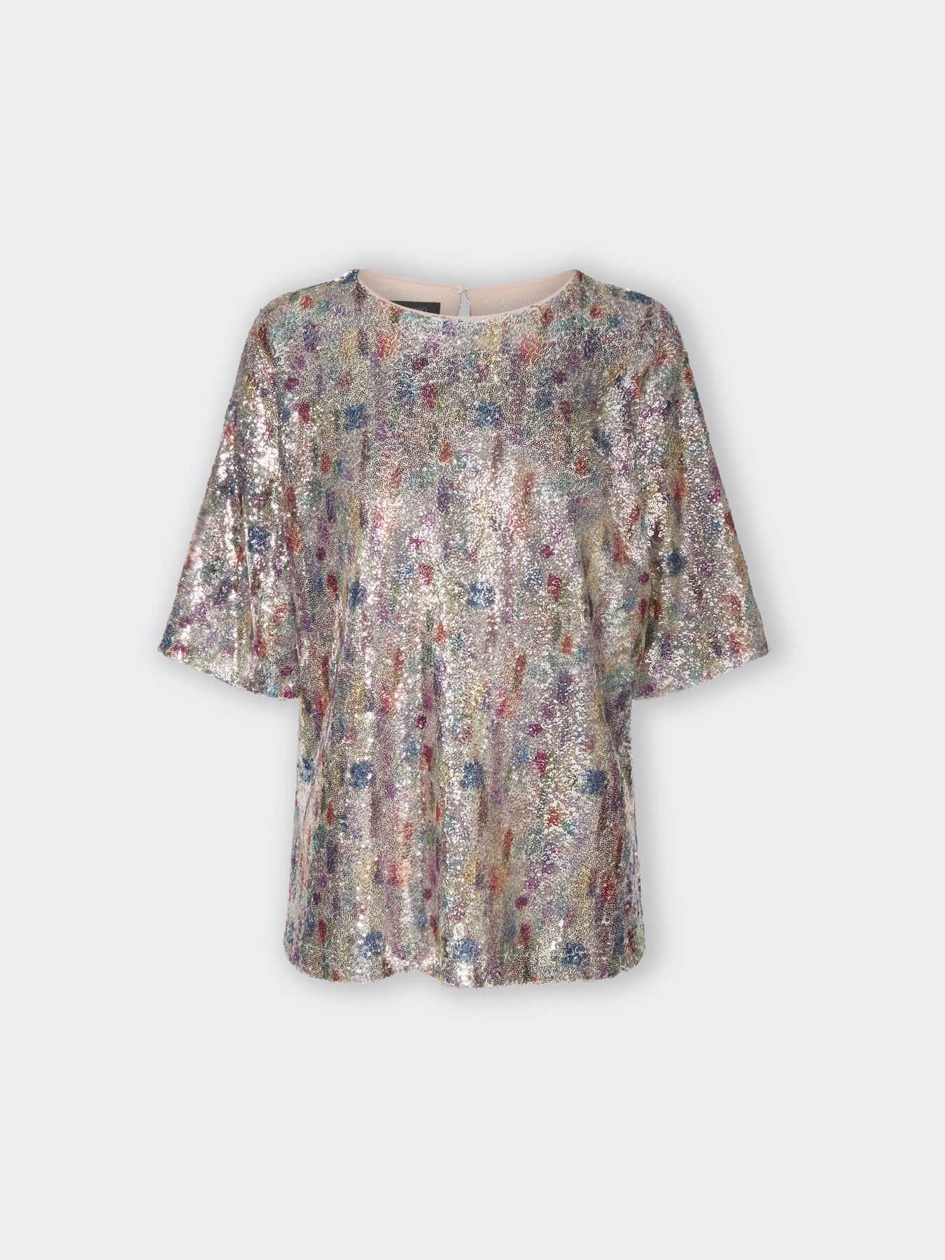 Blusa de tul con lentejuelas image number 4