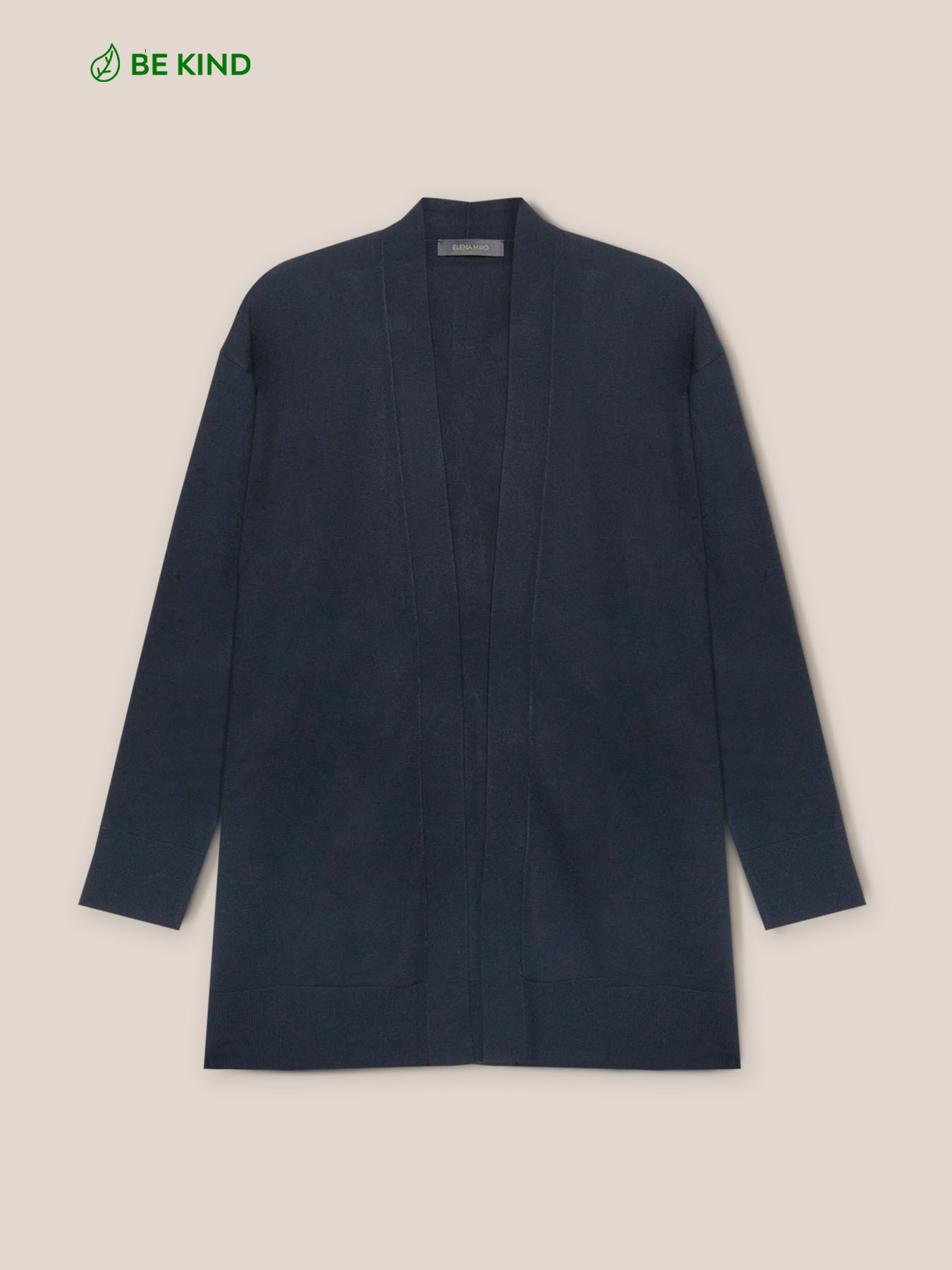 C&aacute;rdigan b&aacute;sico de viscosa confort ECOVERO&trade; image number 3