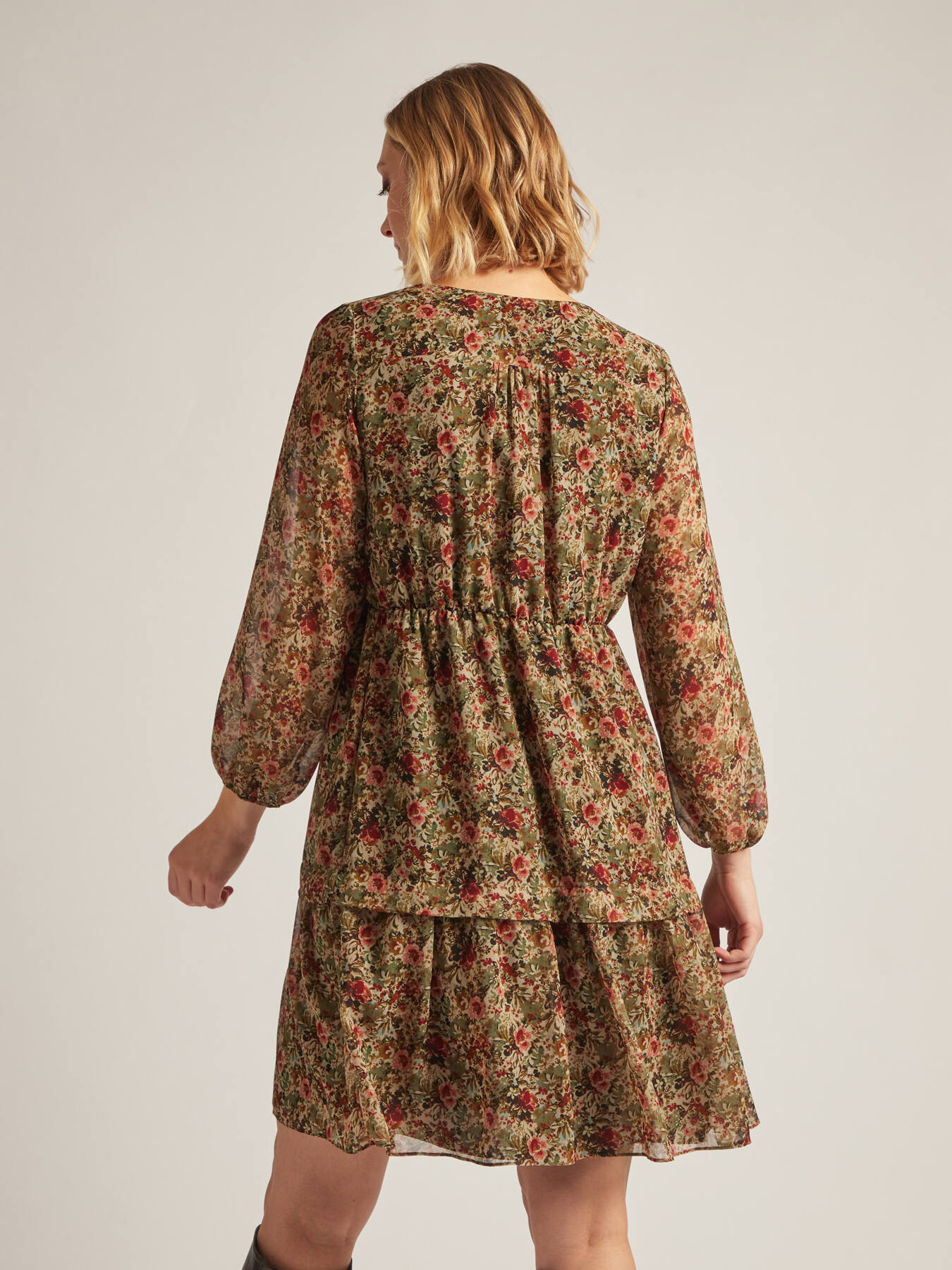 Abito in georgette stampata image number 1