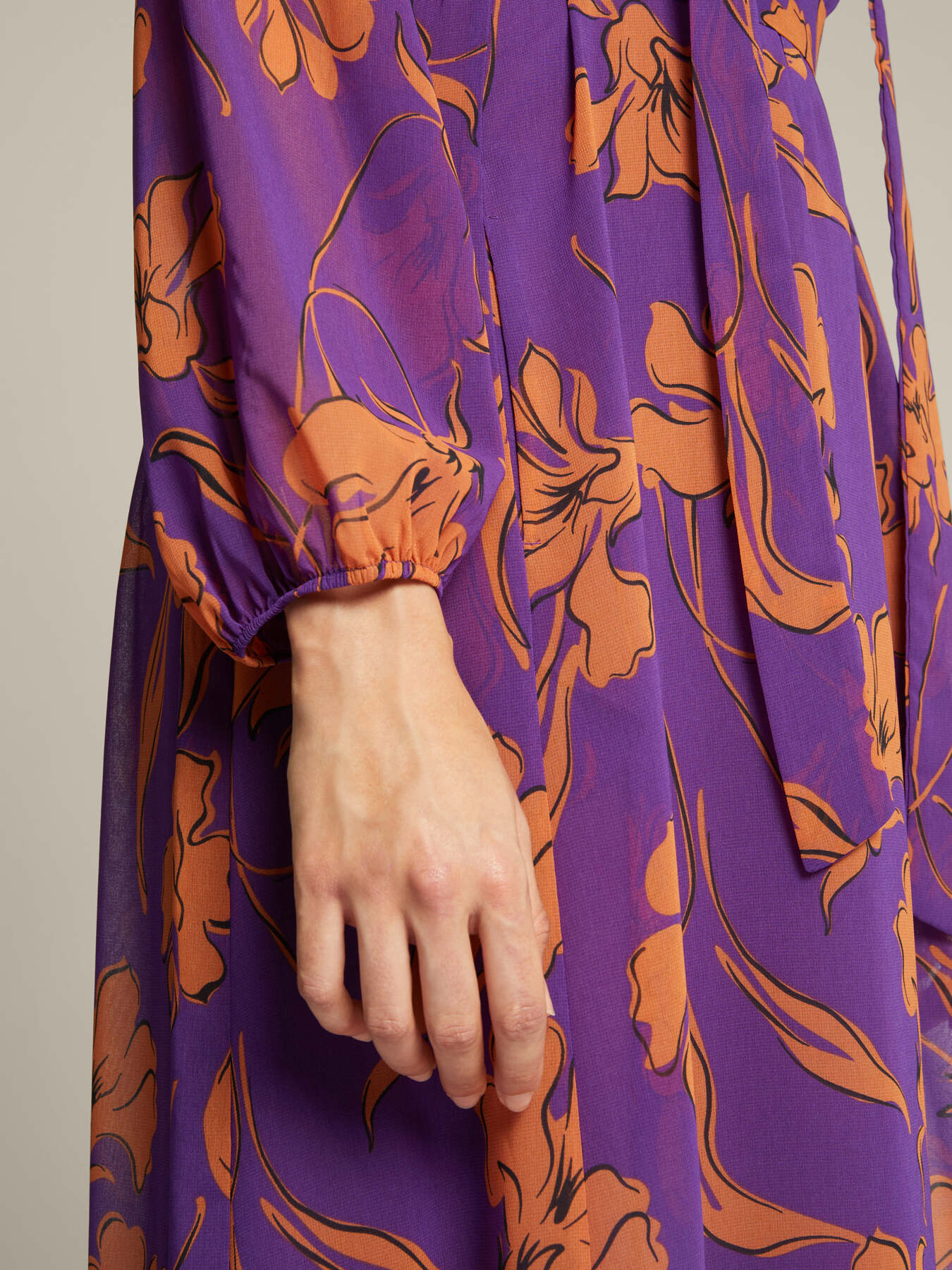 Abito in georgette stampata image number 3