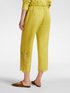 Embroidered linen cropped trousers image number 1