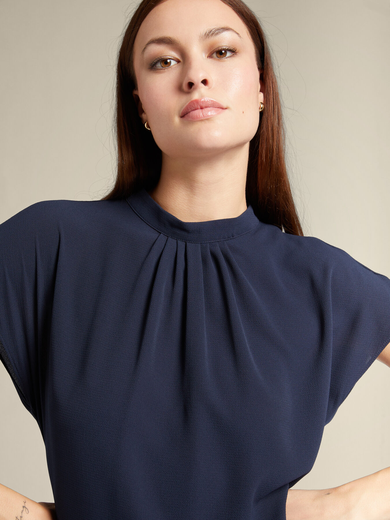 Bluse mit Falten vorne image number 3