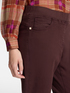 Pantaloni slim in drill misto cotone image number 3